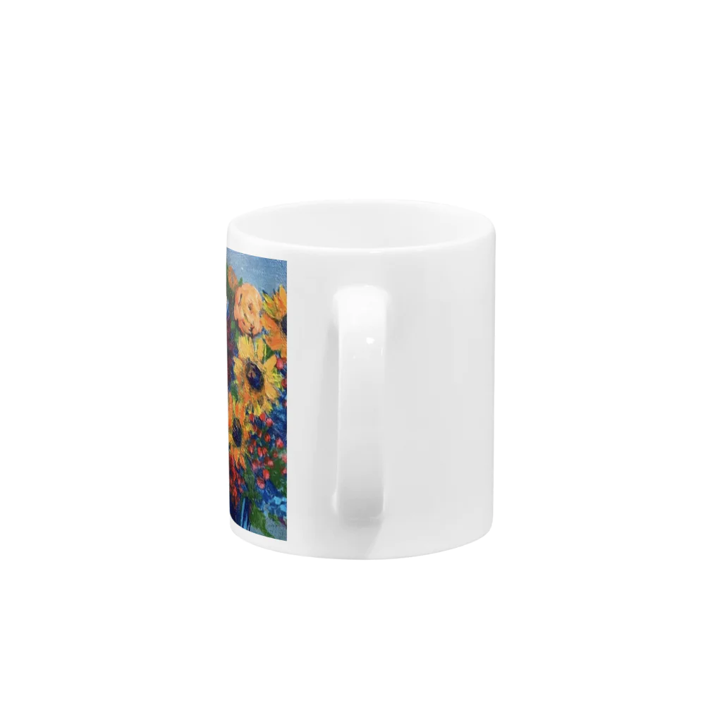 ほっぺこのノルマンディの花 Mug :handle