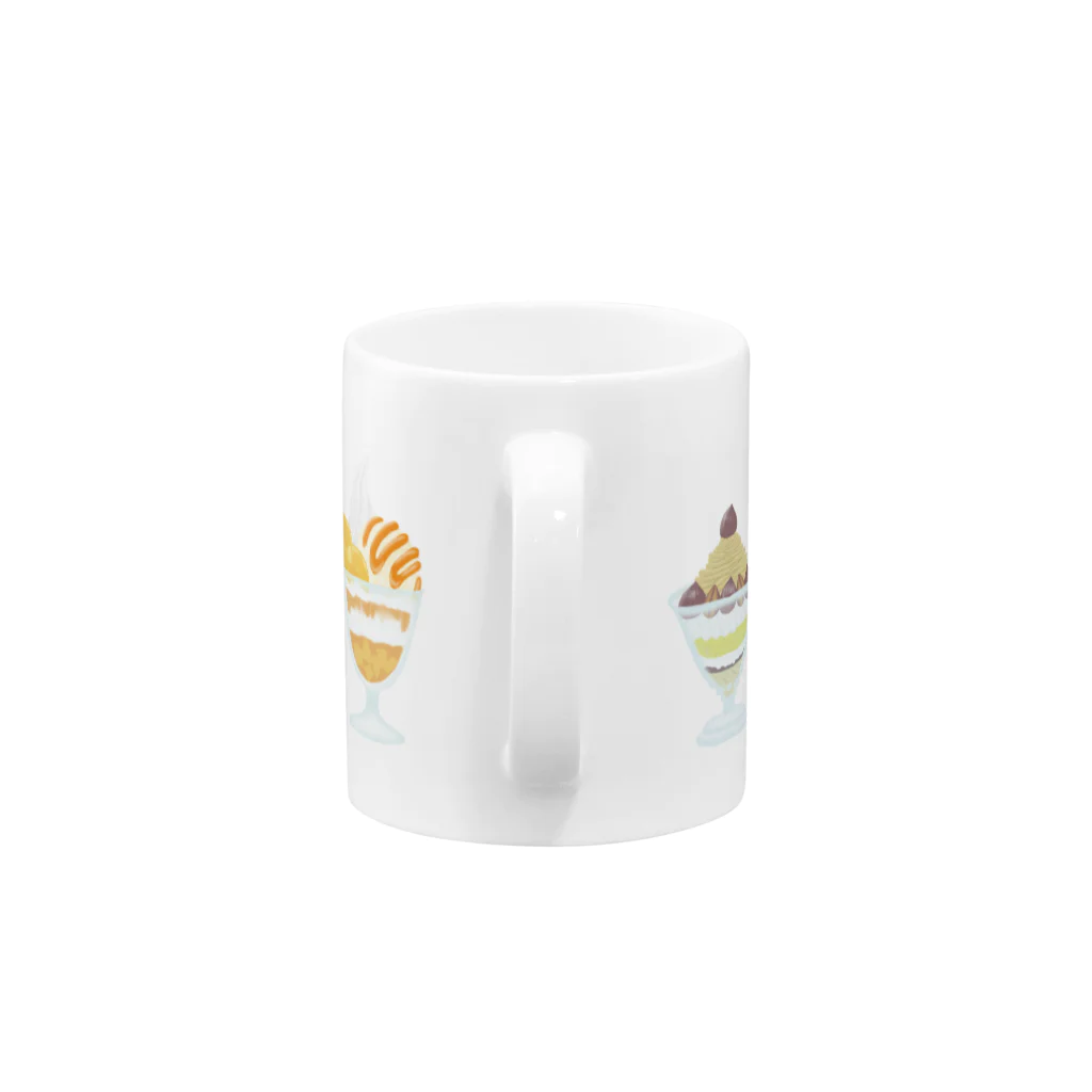 ぴよねこ(nikoneko)のpafepafe Mug :handle