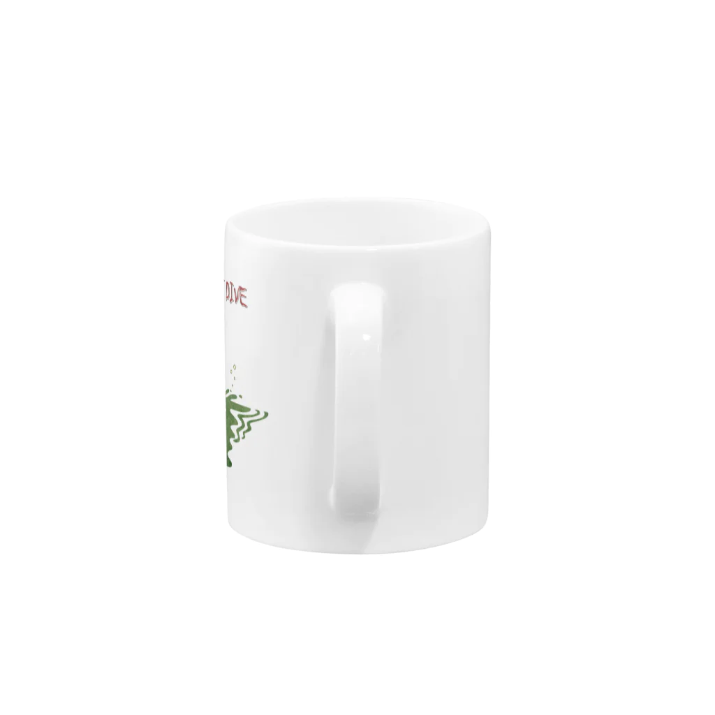 nidan-illustrationの"DO NOT DIVE" Mug :handle