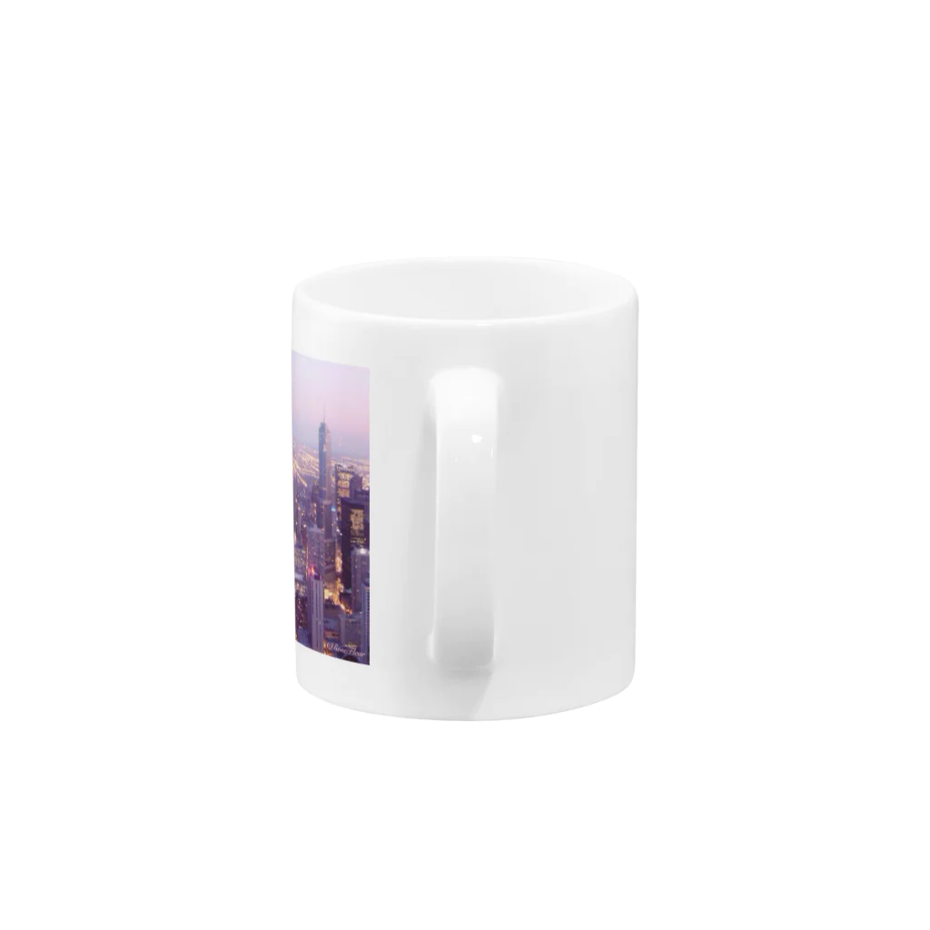 La Rose FleurのNight View in Chicago Mug :handle