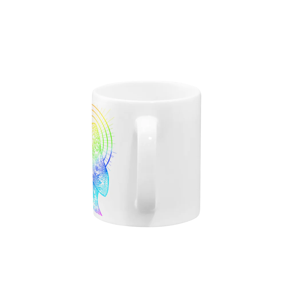 天獄堂のSisterOfFlowerFlame Mug :handle