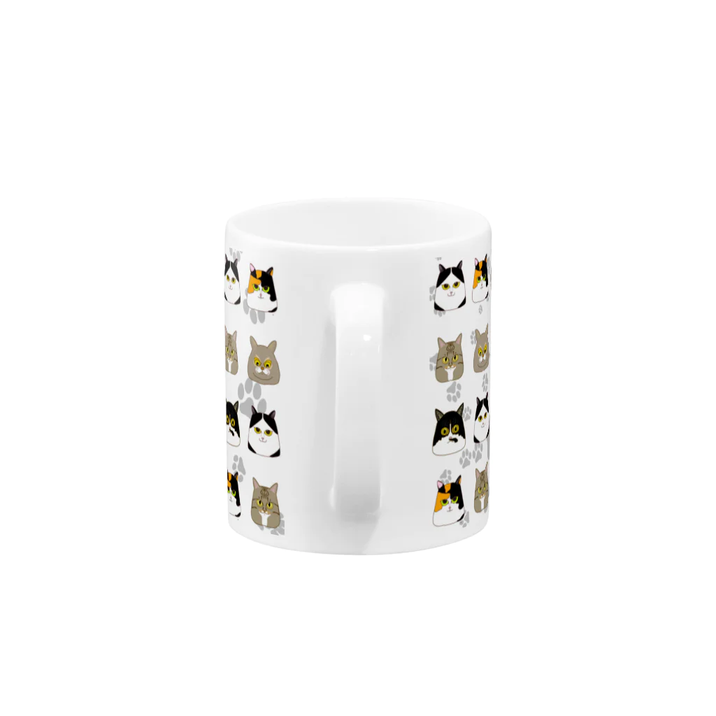 Smile❁⃘Shop 33のニャンズマグ🐈みつきのこの優しいセカイ Mug :handle