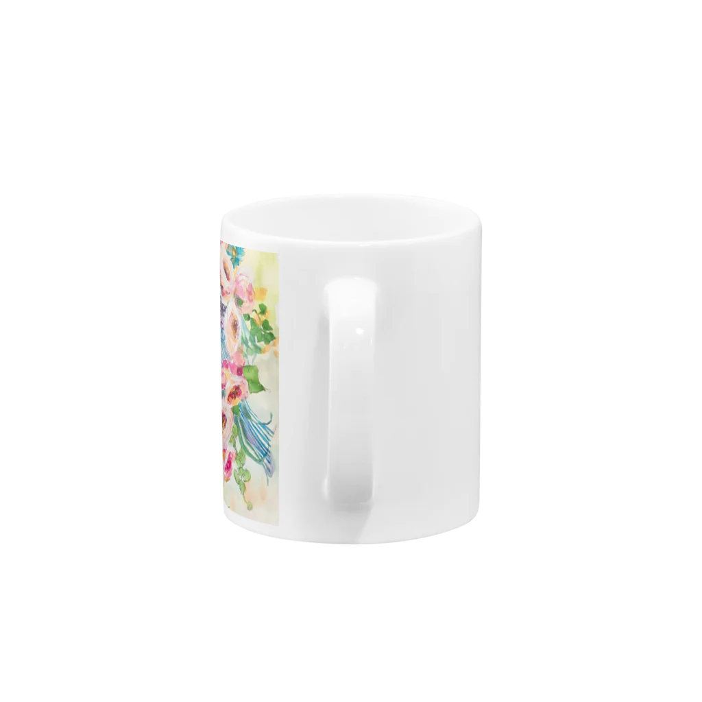 ほっぺこの夢色の薔薇 Mug :handle