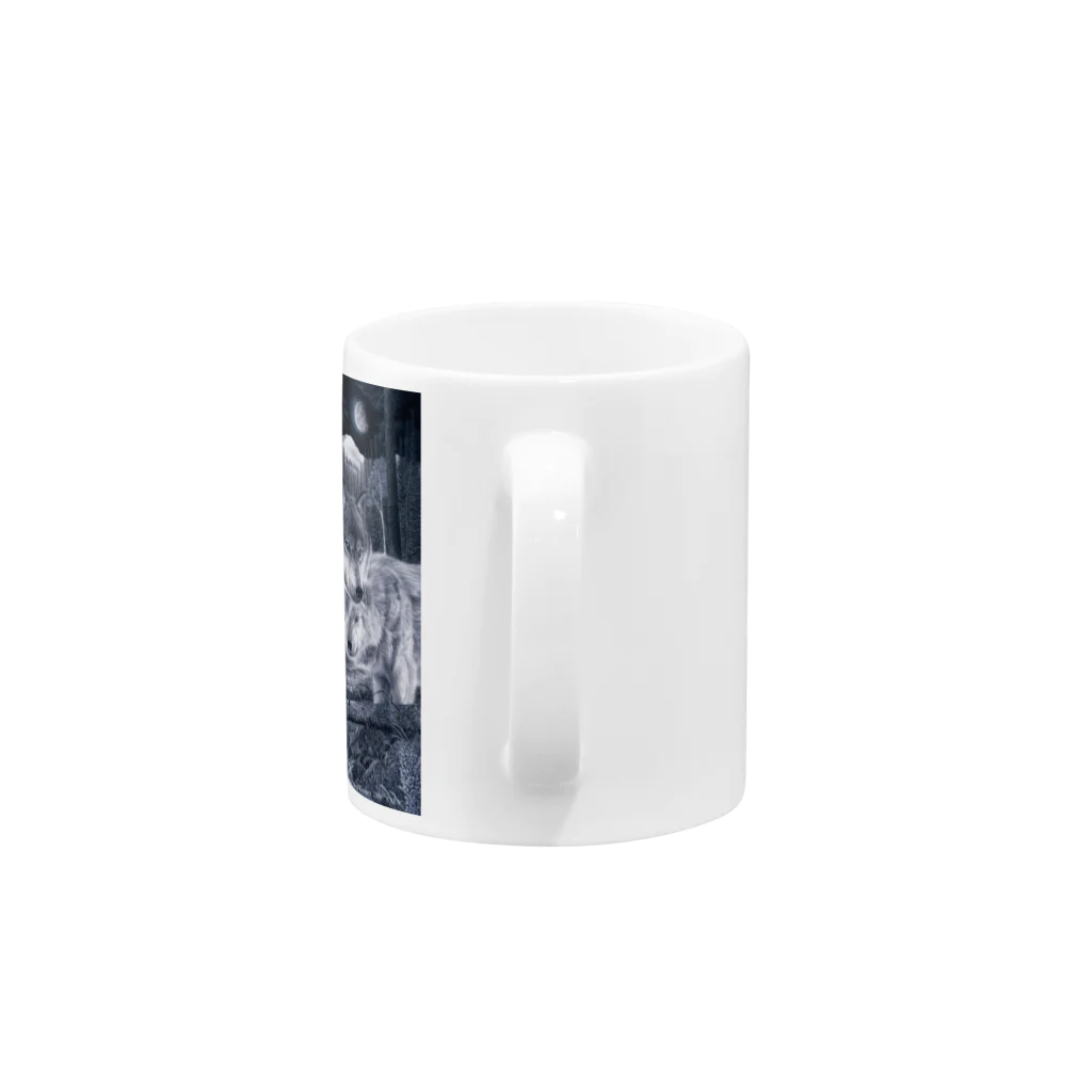 アラスカ野生動物画家きむらけいのE​Y​E​S​ ​-​視​線​- Mug :handle