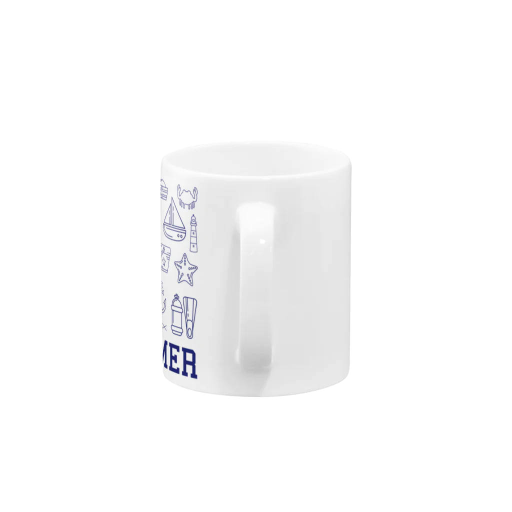 Number8（ナンバーエイト）のハッピーサマー Mug :handle