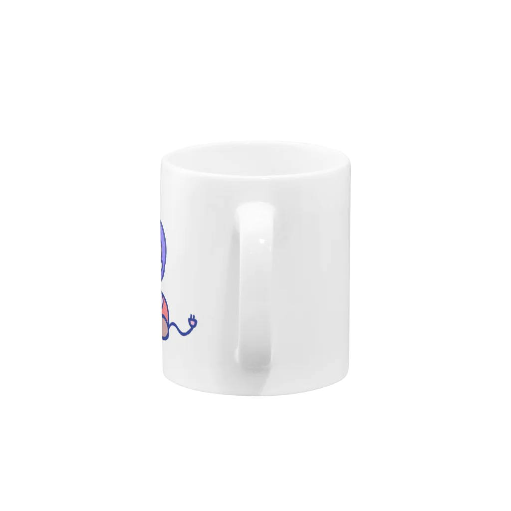 いーの！だめの?suzuri支店のリーゼント燃えてるよ 掃除機ファンシーVer. Mug :handle