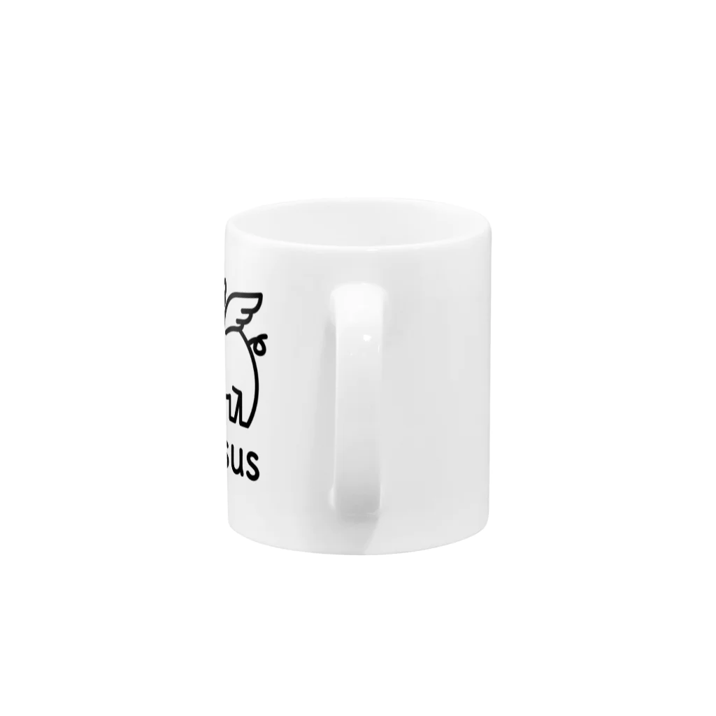 Pigsus（ピグサス）のピグサス Mug :handle