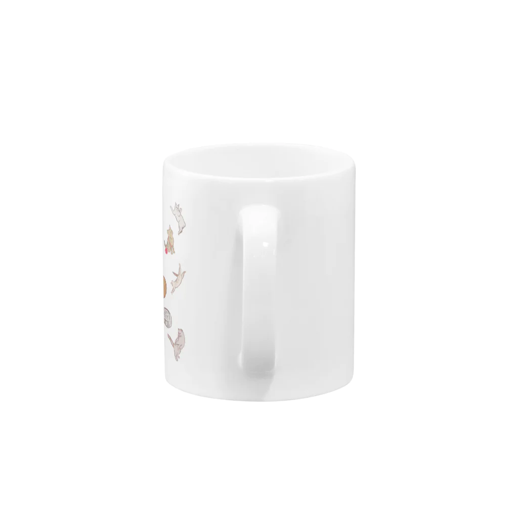 puikkoの猫イラスト集合（横） Mug :handle