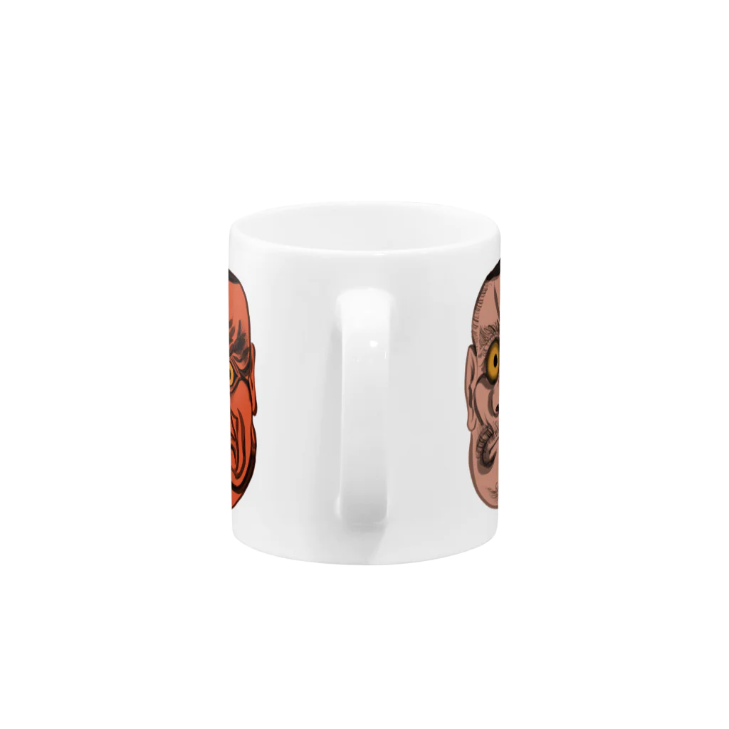 OMOTEの能面トリオB Mug :handle