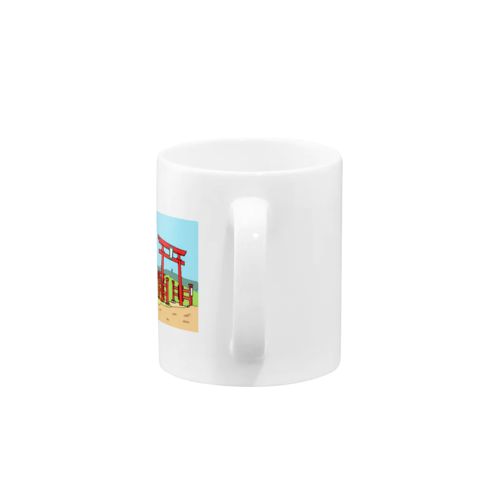 おしんの商店のとらと元乃隅神社 Mug :handle