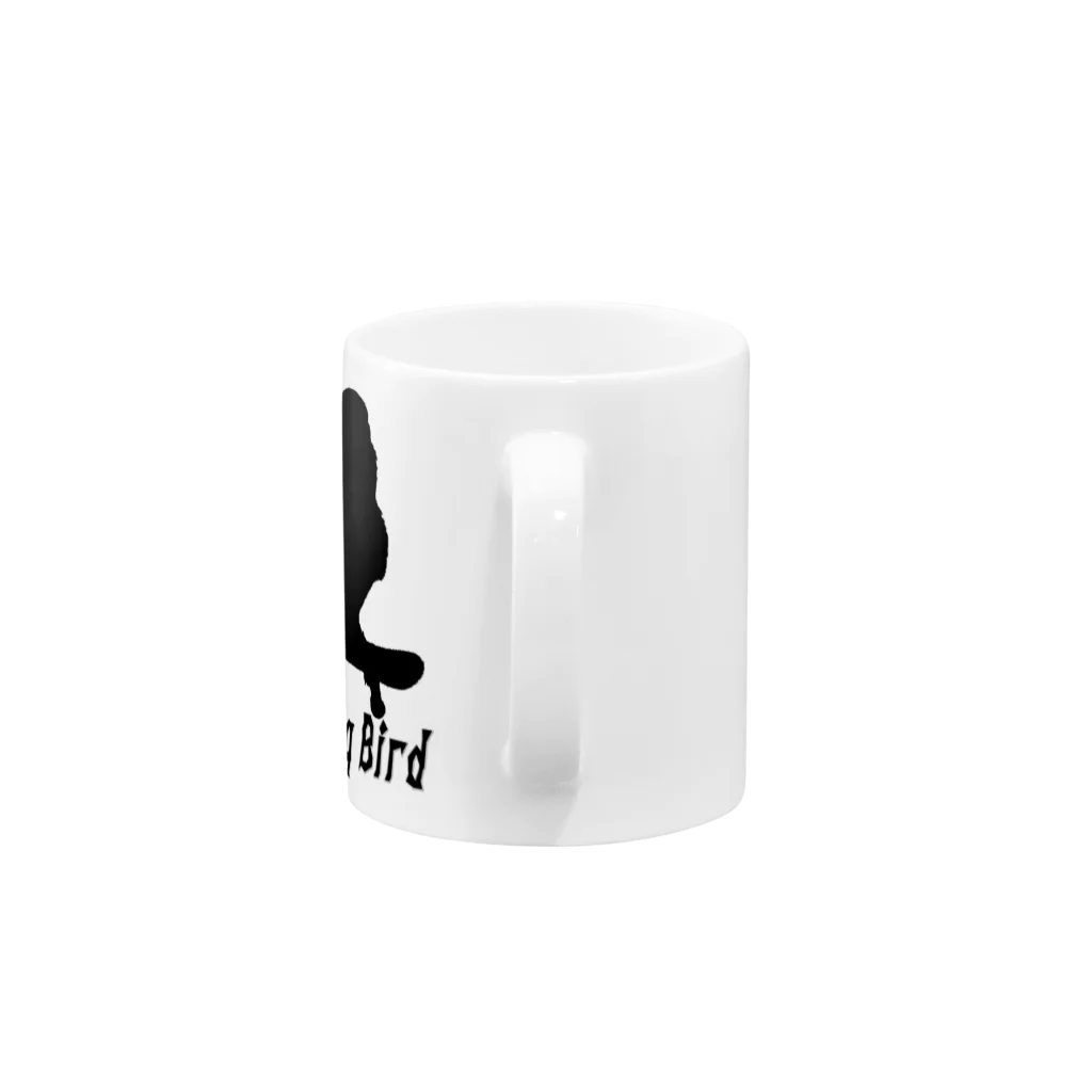 紅型キジムナー工房・コトリンチュのBoarding Bird Happy Mug :handle