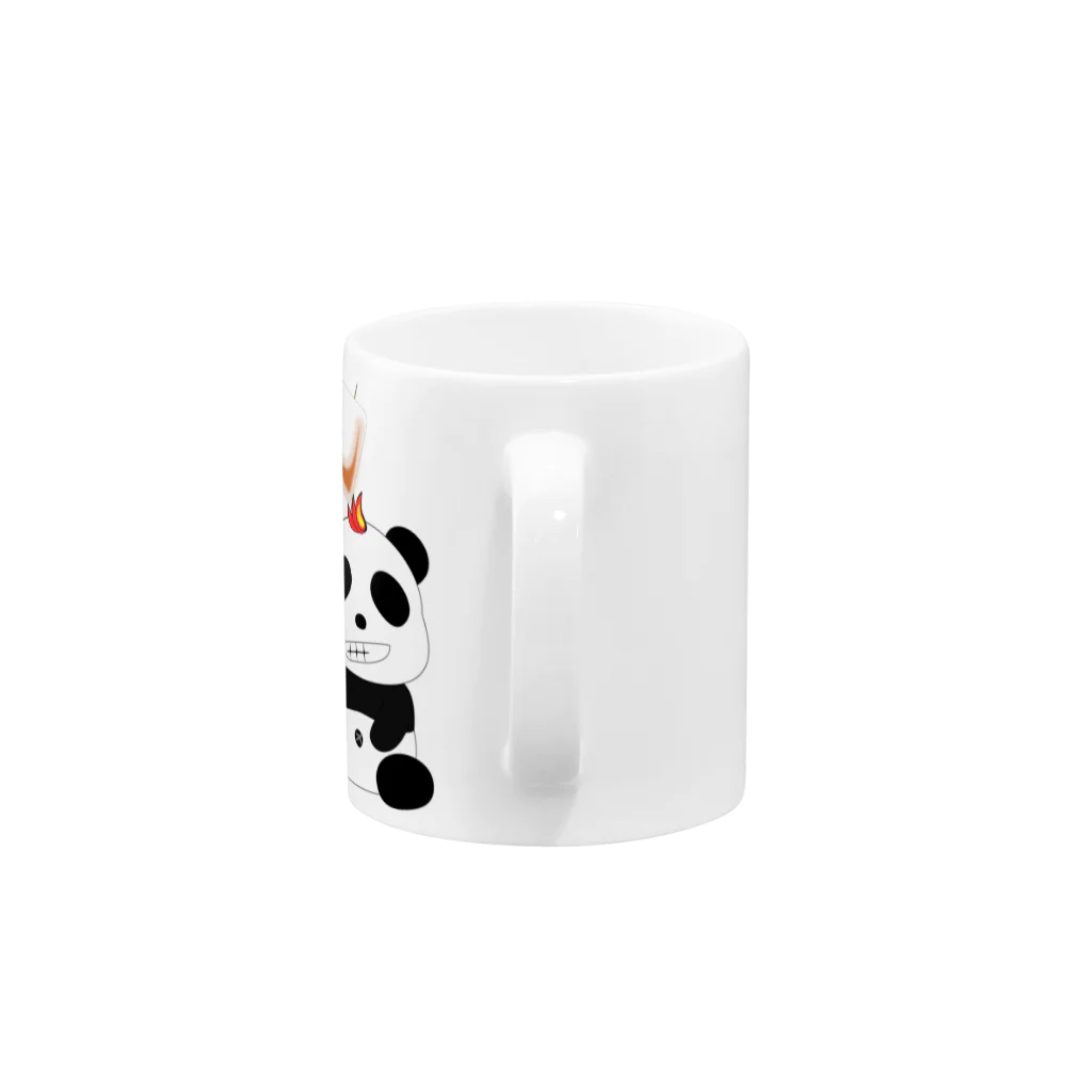 焚き火パンダの焚き火パンダ Mug :handle