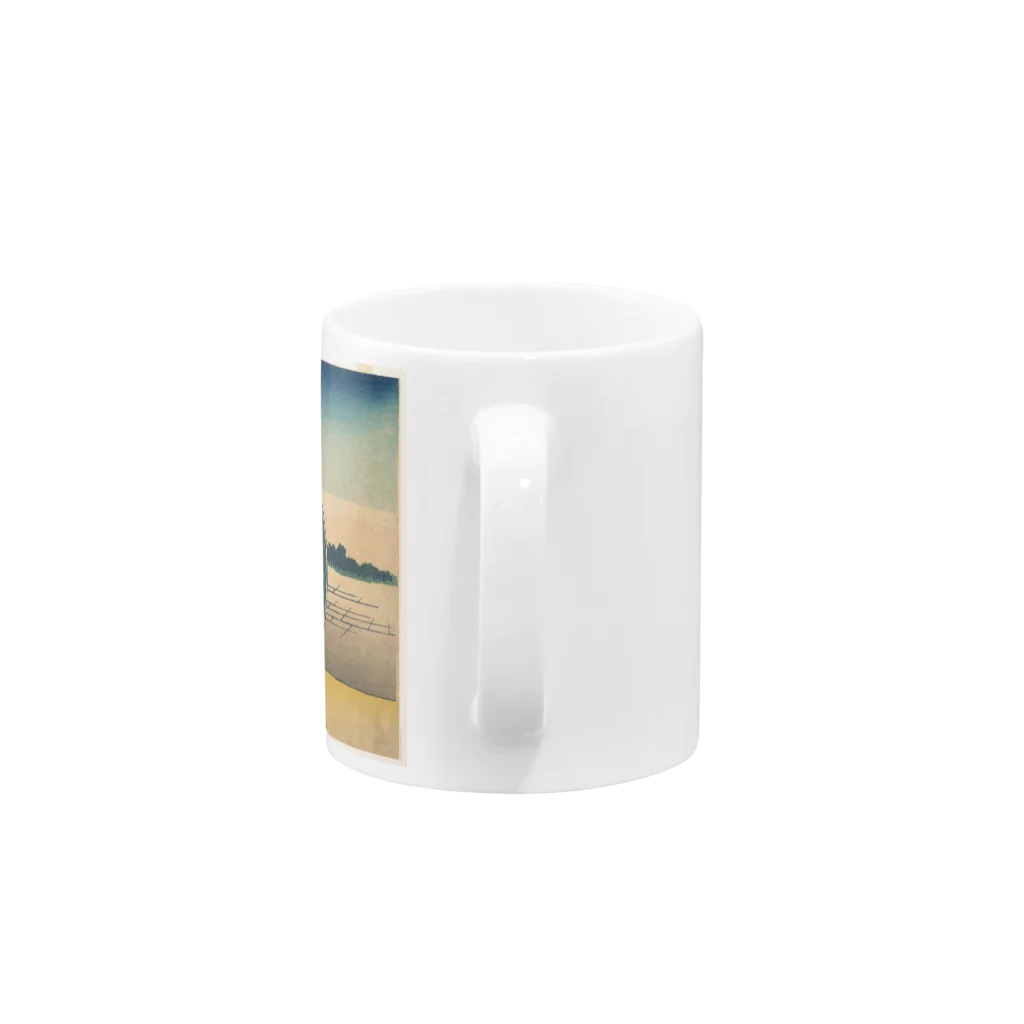 日本の名画の富獄三十六景・尾州不二見原 Mug :handle