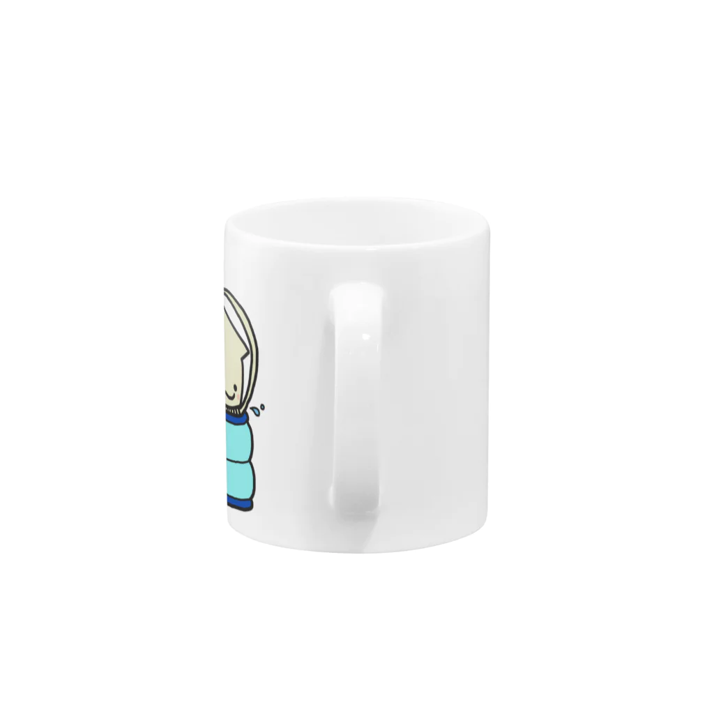 pitterのたこいかアベック Mug :handle