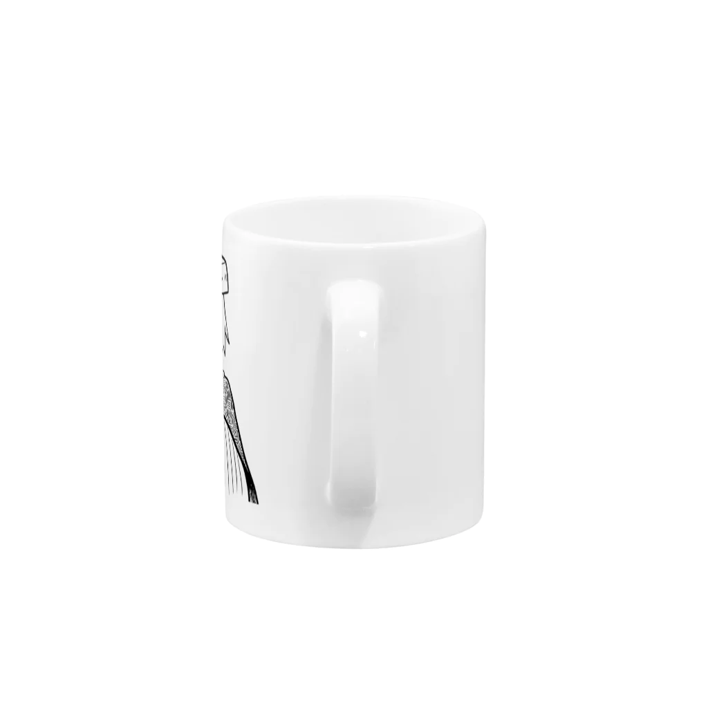 鹿鯨（イカ墨パスタ）のSASURAI Mug :handle