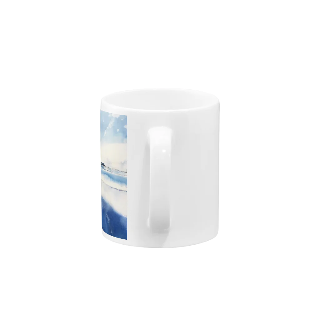 sayahartのenoshima（湘南水彩シリーズ） Mug :handle