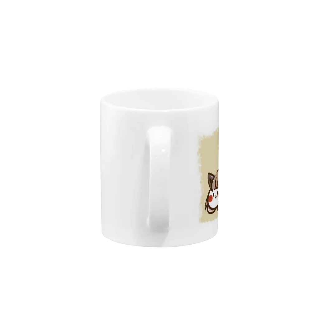 ぽんちゃんのぽんにゃんマグカップ Mug :handle