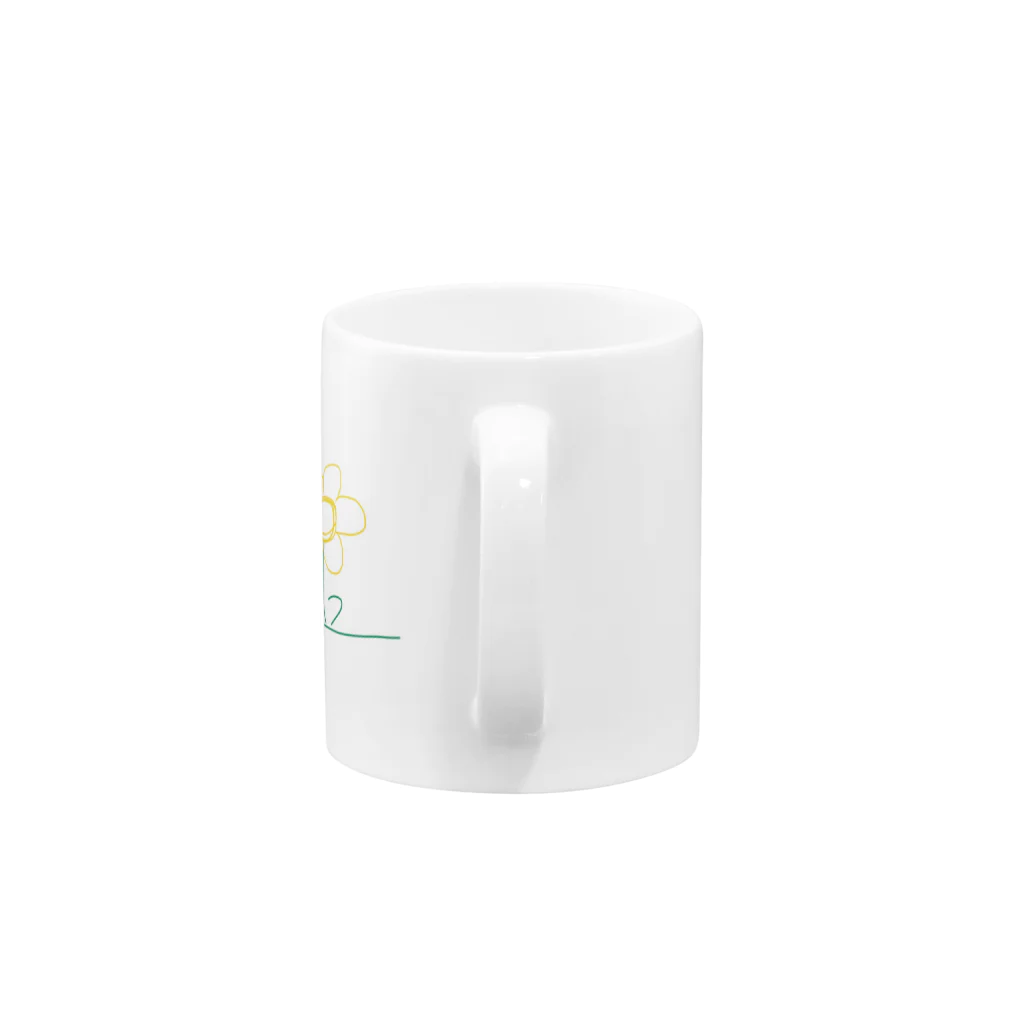 チカラ商店の黄色いお花 Mug :handle