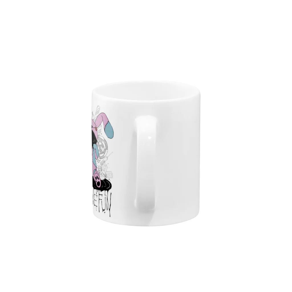 [cugly]の[cugly]CuglyRabbit Mug :handle