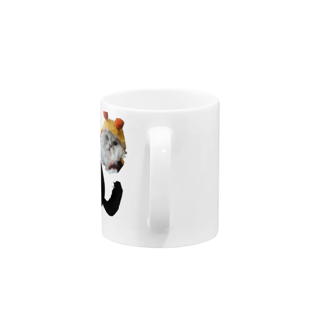 こころのお店の猫年のクララちゃん Mug :handle