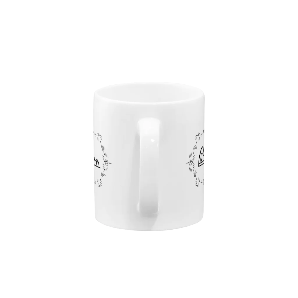 三重殺セカンドの店のトンパ文字 「岡田」 Mug :handle