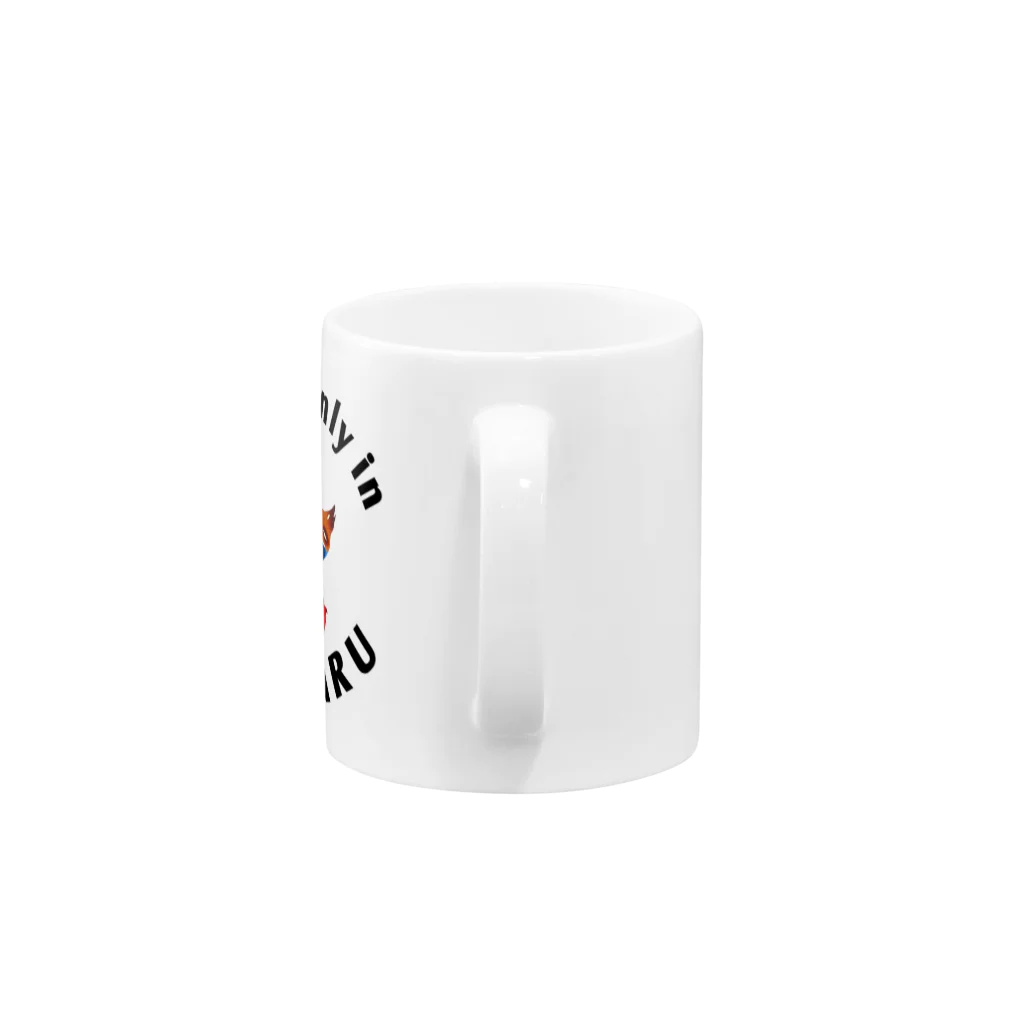 紅型キジムナー工房・コトリンチュのLiving only in YANBARU Mug :handle