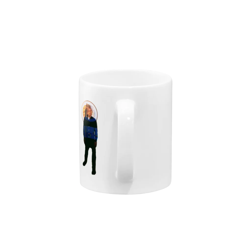 よだれドリップの哲学たん Mug :handle