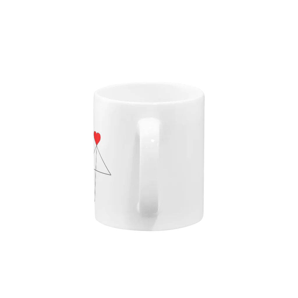 ヒガンバナの愛愛傘 Mug :handle