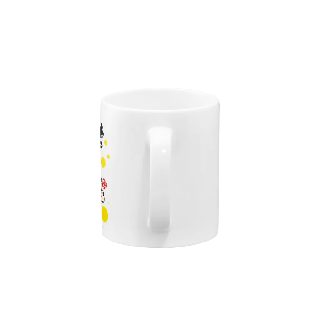 ありがとうの森の笑福開運　ニャンキュー Mug :handle