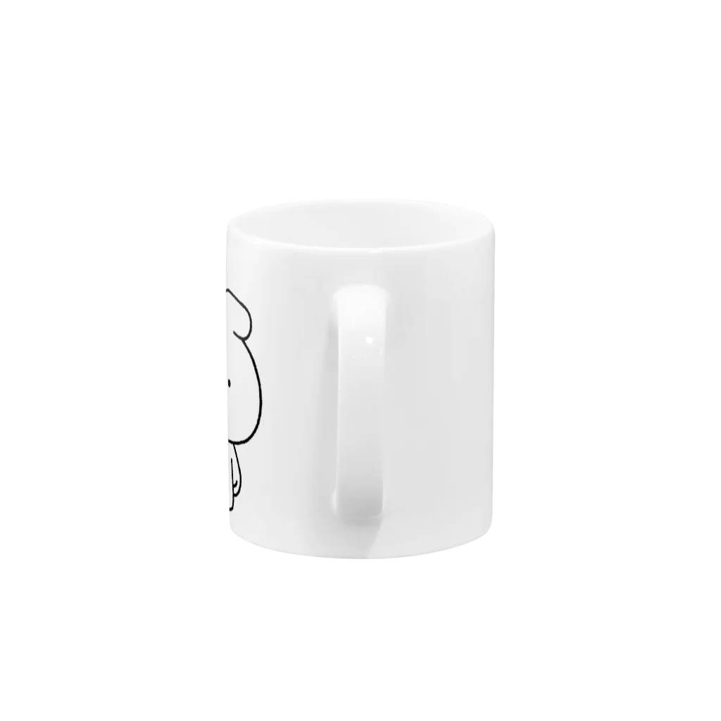 こつｗのおみせの量産うさぎ みみおれ Mug :handle