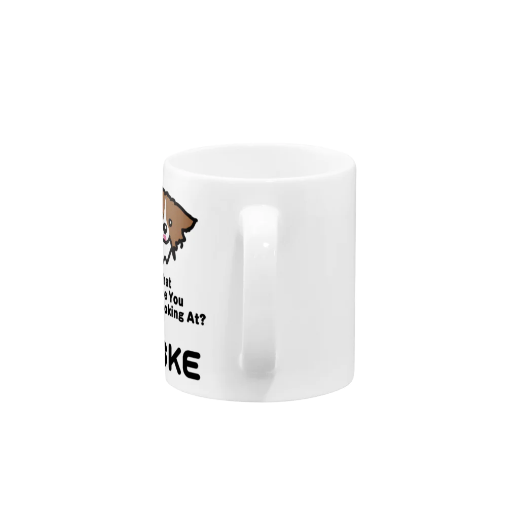 SNL design のWhat are you looking at? Mug :handle