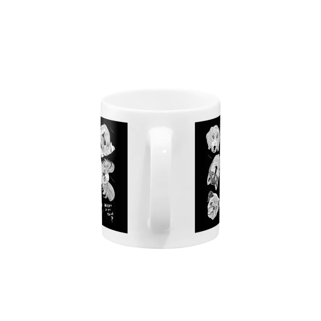 megumiillustrationのdog!dog!dog! Mug :handle