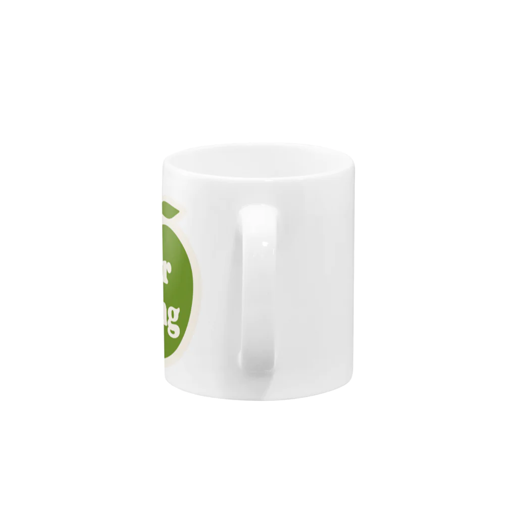 キッズモード某のチャーミングアップル(青りんご) Mug :handle