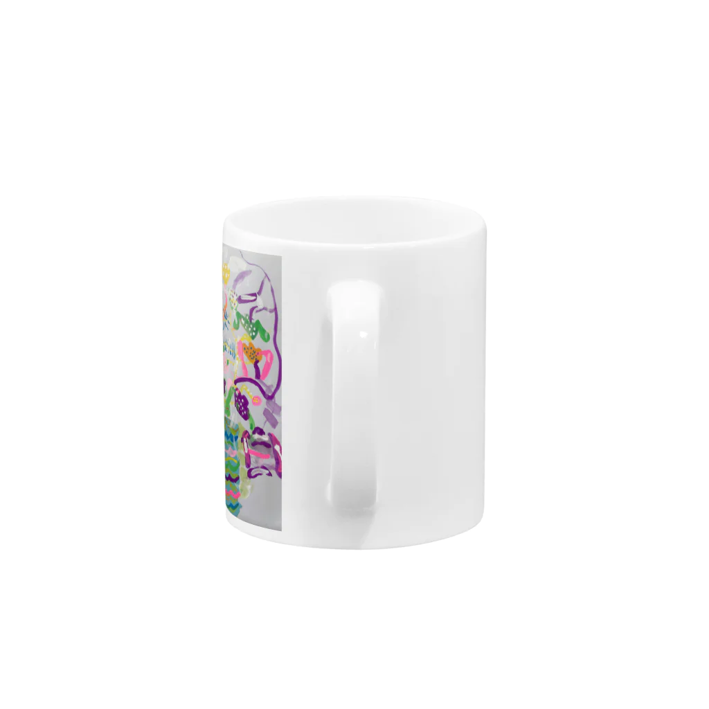 いっちゃんのお店のくねくねお花 Mug :handle