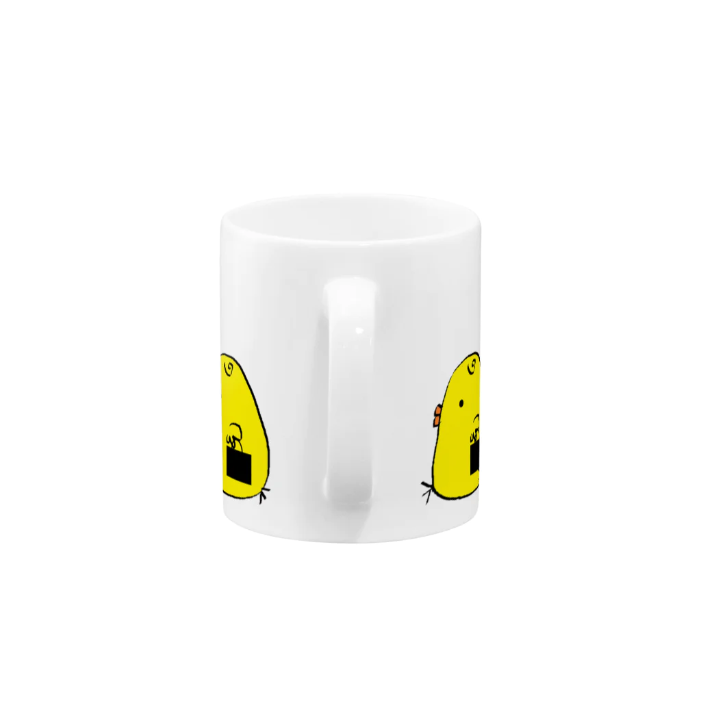 akink(ｱｷﾝｺ)のはたらきものインコ Mug :handle