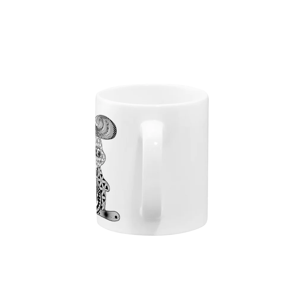 SMD Factoryのメカリーゼントうさぎ Mug :handle