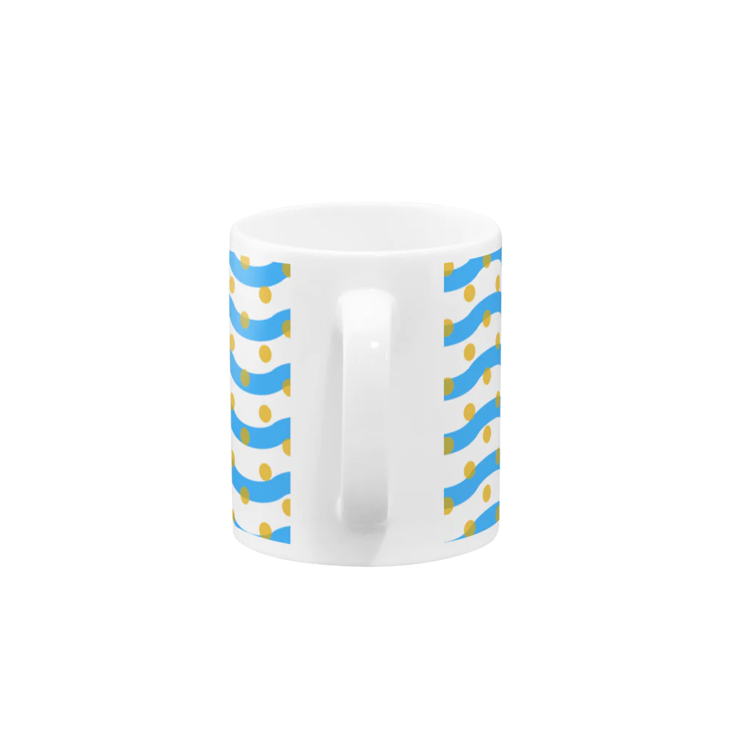 myrurilmarianneのなみなみドットマグ Mug :handle