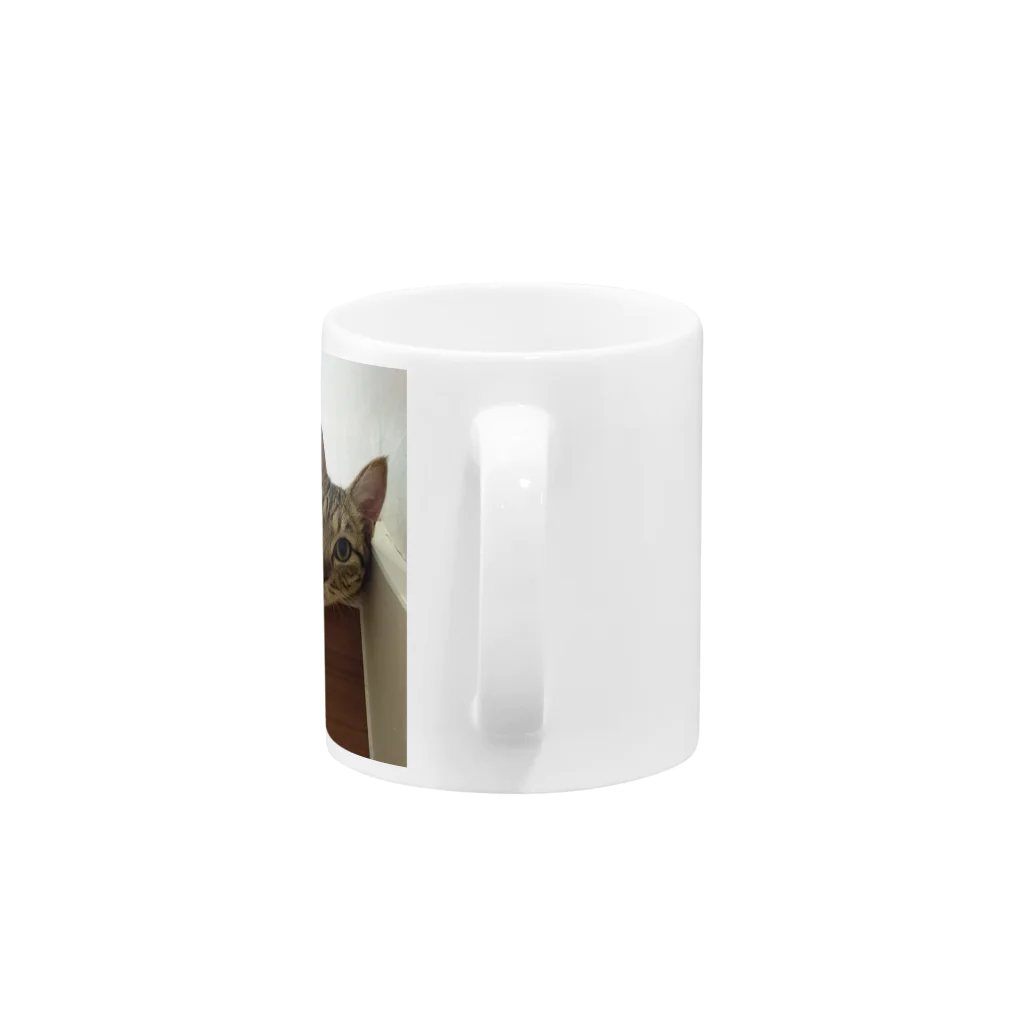 あかめ@猫カフェの猫縁～ねこえん～ことら君 Mug :handle