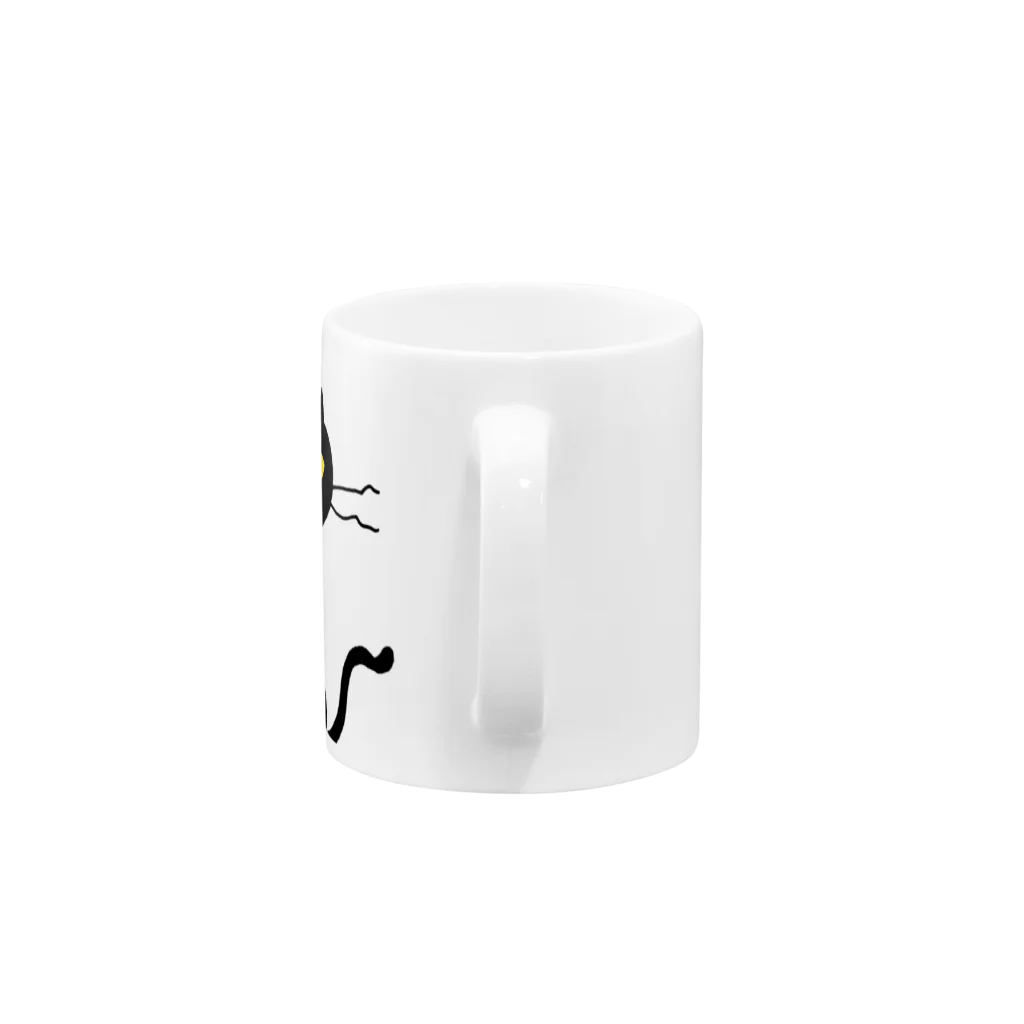 KOSUKEのあやしいクロネコ Mug :handle