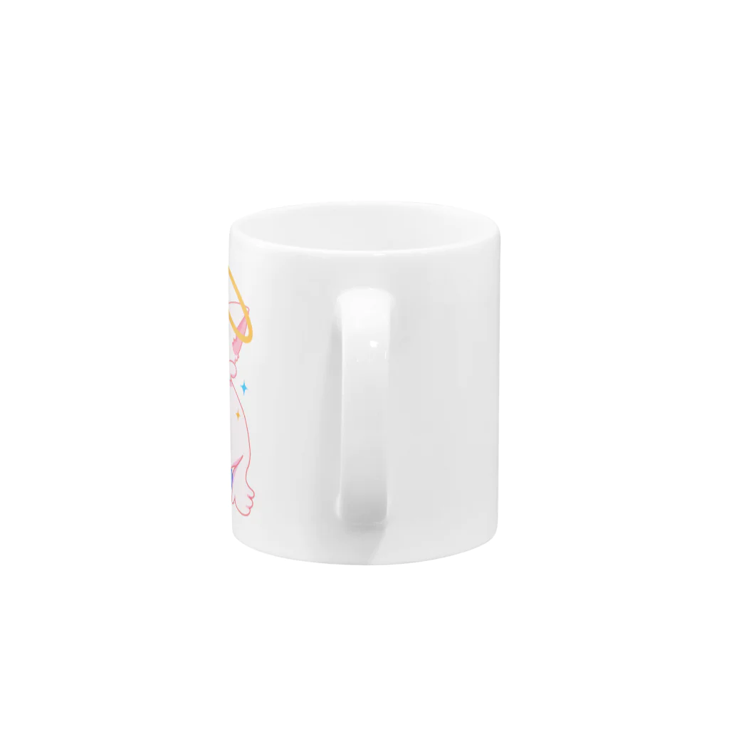 ちょこっぷのお魚大好きねこまるくん Mug :handle