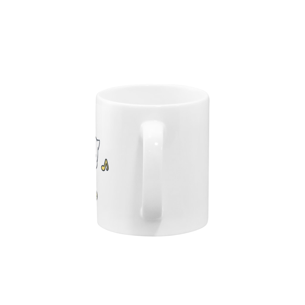 ウェスティのマオのボールで遊ぶマオくん Mug :handle