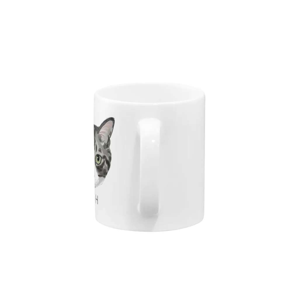 みきぞーん｜保護猫 ミッキー画伯と肉球とおともだちのchah Mug :handle