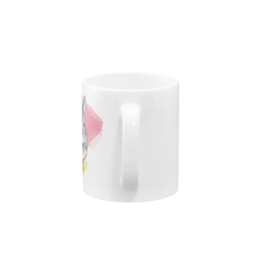 MOMO and MAMAのネザーランドワーフ Mug :handle