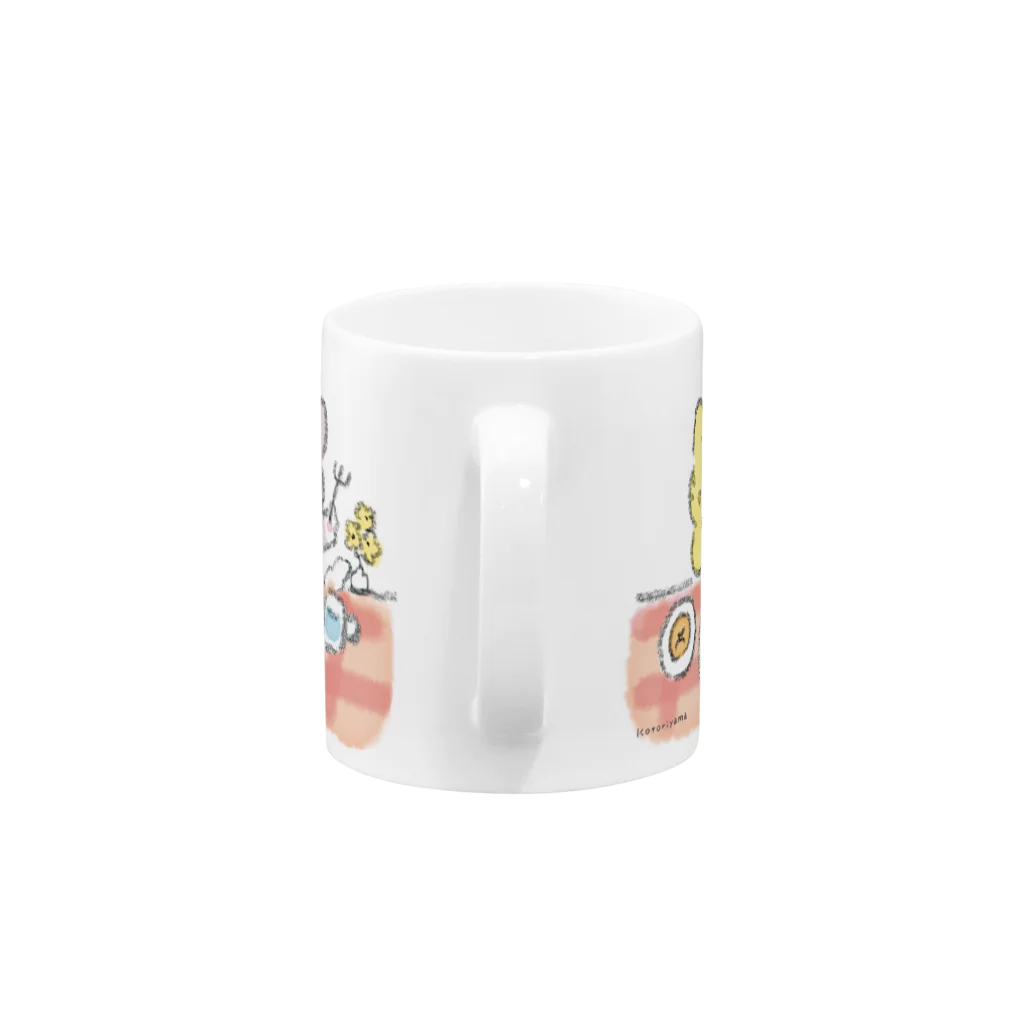 Kotoriyama Storeのいっしょにごはん[レモ&クロ] Mug :handle