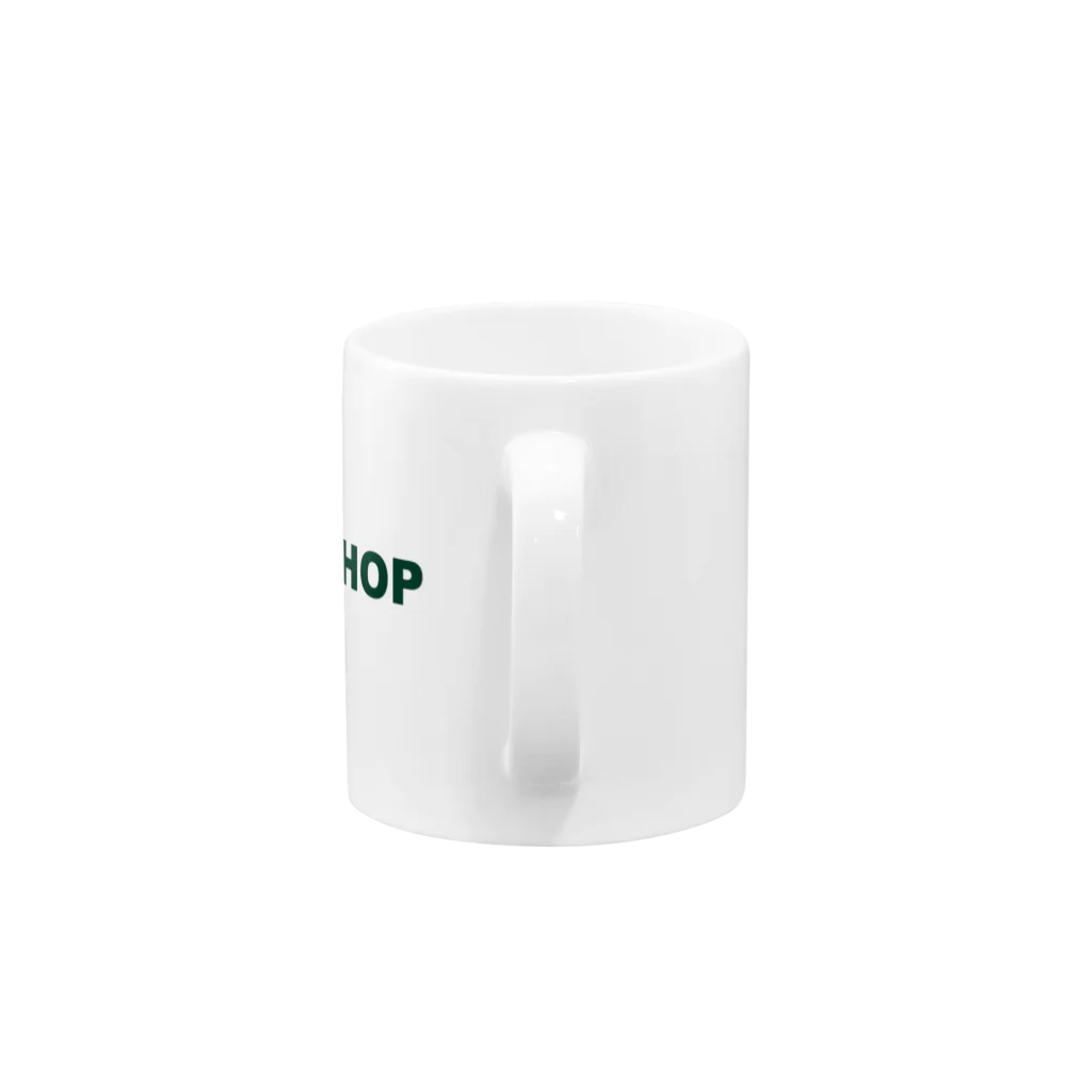 VEGE SHOPのVEGE SHOP 緑文字 Mug :handle