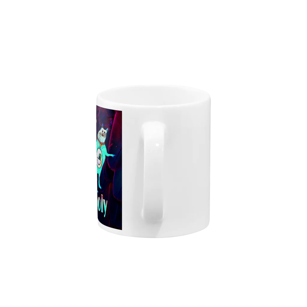 お味噌ちゃん👺LINEスタンプものmelancholy Mug :handle