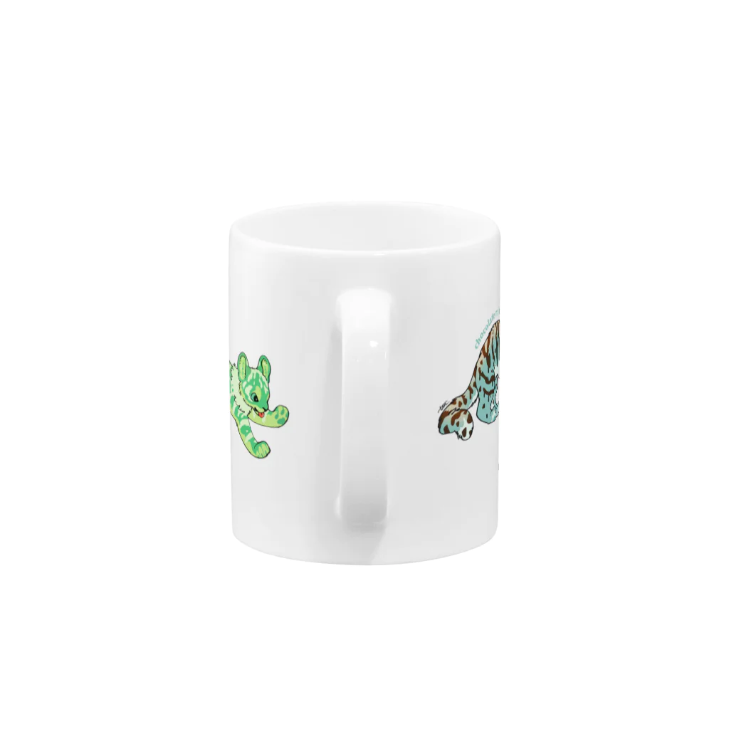 タタナ幻獣館のSWEET TIGERS Mug :handle