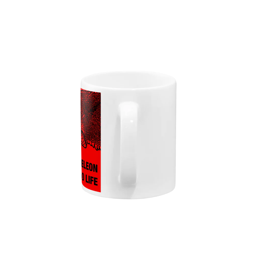 LEOLEOのNCNL(赤) Mug :handle