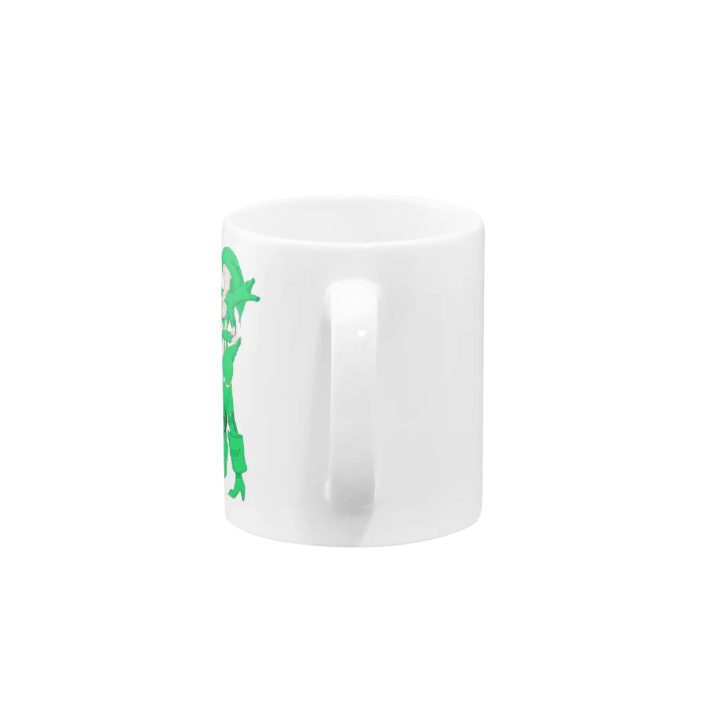 くるりずむオリジナルイラストショップの機械女子 Mug :handle