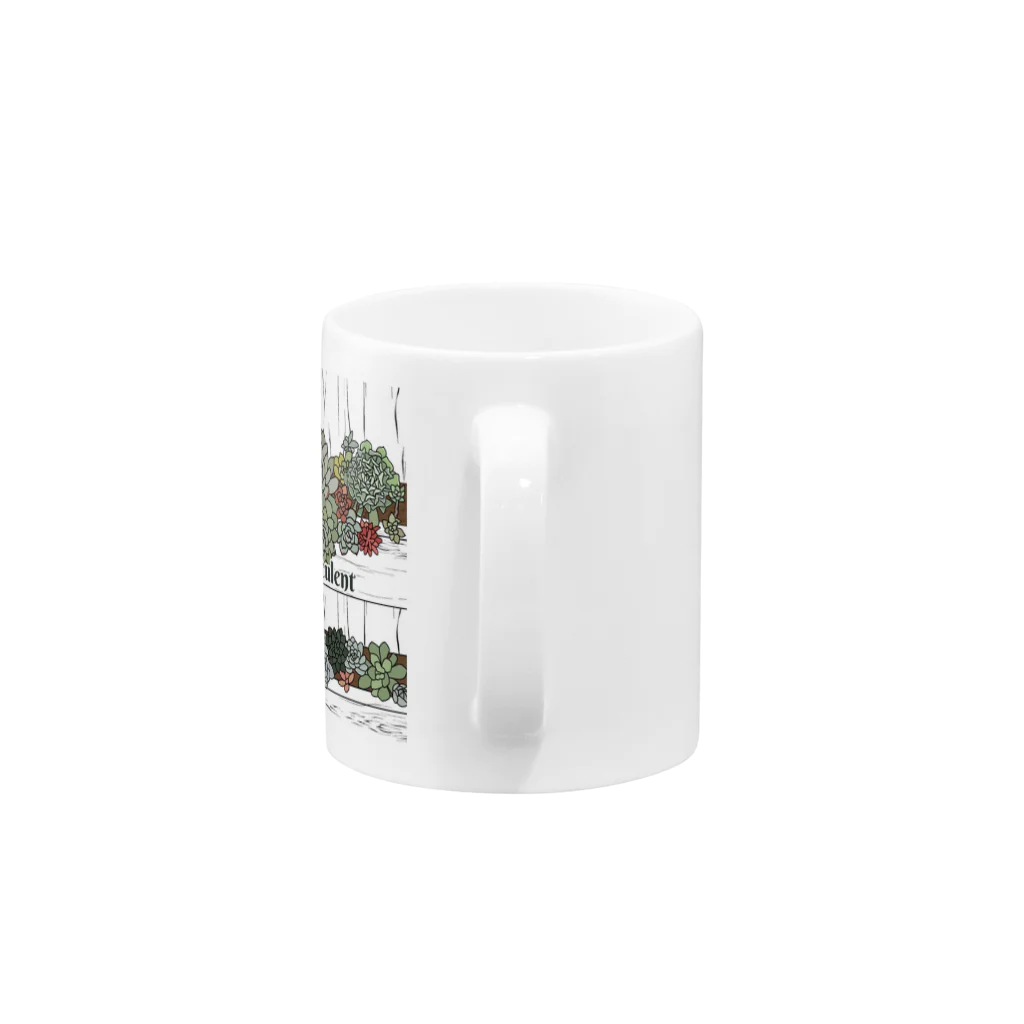 Olive&SucculentGardenのOlive&SucculentGarden公式グッズ Mug :handle